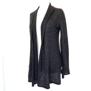 💯% Cashmere White+Warren Gray Trapeze Cardigan